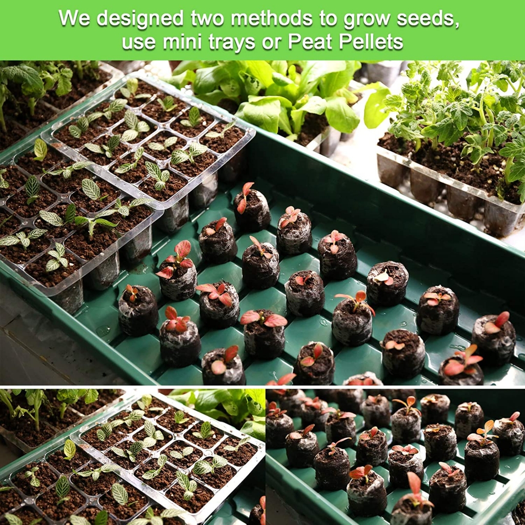 2 Pack Strong Seed Starter Plant Growing Tray3
