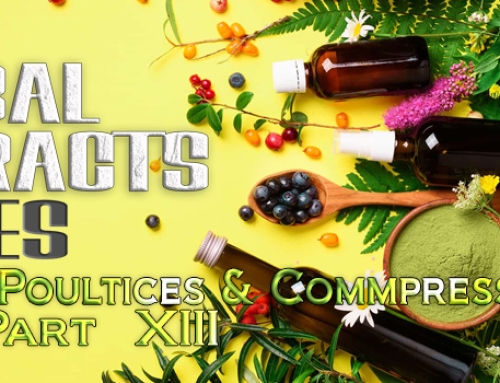 Herbal Extracts Series Part XIII – Compresses and Poultices